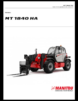 Teleszkópos rakodók Manitou MT 1840 HA