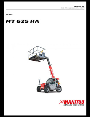 Teleszkópos rakodók Manitou MT 625 HA