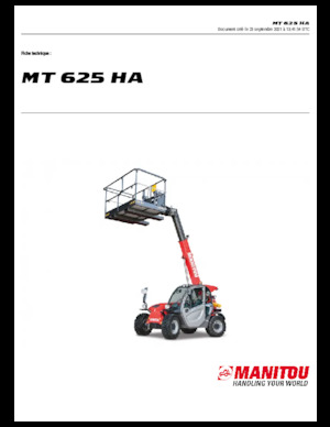 Teleszkópos rakodók Manitou MT 625 HA