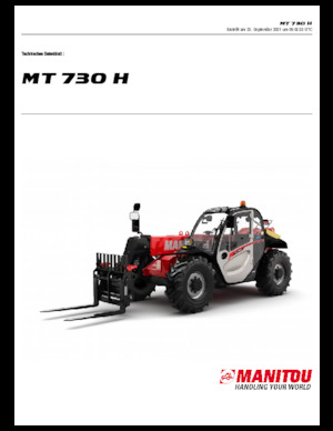 Teleszkópos rakodók Manitou MT 730 H 75 K Standard (STV)
