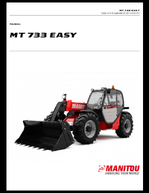 Teleszkópos rakodók Manitou MT 733 EASY Standard (STV)