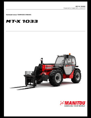 Teleszkópos rakodók Manitou MT-X 1033