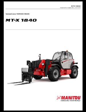 Teleszkópos rakodók Manitou MT-X 1840