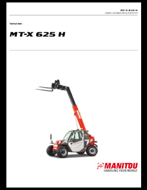 Teleszkópos rakodók Manitou MT-X 625 H