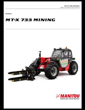 Teleszkópos rakodók Manitou MT-X 733 Mining