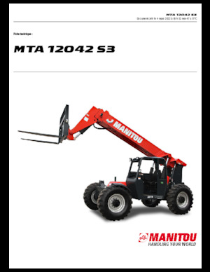 Teleszkópos rakodók Manitou MTA 12042 S3