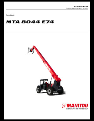 Teleszkópos rakodók Manitou MTA 8044 E74