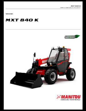 Teleszkópos rakodók Manitou MXT 840 K