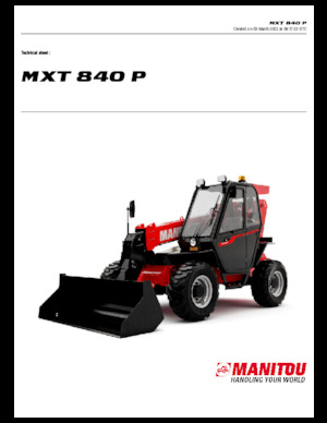 Teleszkópos rakodók Manitou MXT 840 P