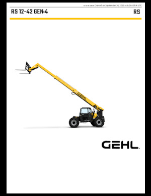 Teleszkópos rakodók Gehl RS12-42