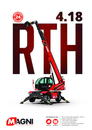 Forgó felsővázas teleszkóps rakodók MAGNI RTH 4.18 Smart