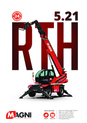 Forgó felsővázas teleszkóps rakodók MAGNI RTH 5.21 SH