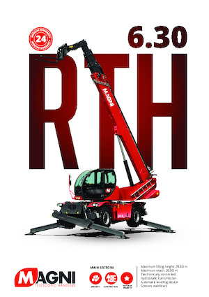 Forgó felsővázas teleszkóps rakodók MAGNI RTH 6.30 SH