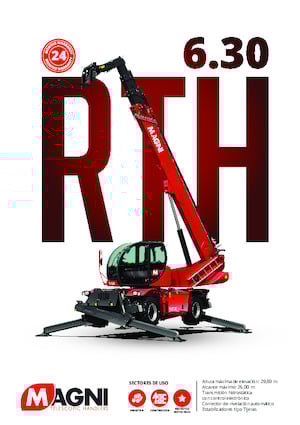 Forgó felsővázas teleszkóps rakodók MAGNI RTH 6.30 SH