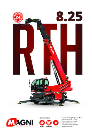 Forgó felsővázas teleszkóps rakodók MAGNI RTH 8.25 SH
