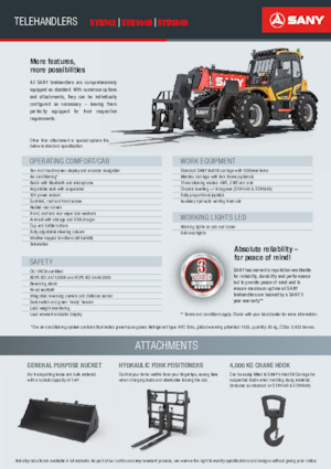 Teleszkópos rakodók Sany STH1840