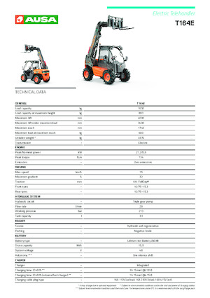 Teleszkópos rakodók Ausa T 164 E X4