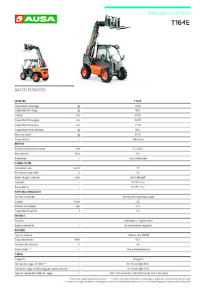 Teleszkópos rakodók Ausa T 164 E X4