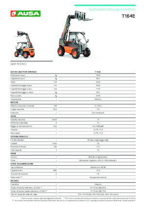 Teleszkópos rakodók Ausa T 164 E X4