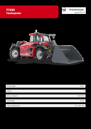 Teleszkópos rakodók Weidemann T7035 