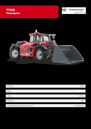 Teleszkópos rakodók Weidemann T7035 