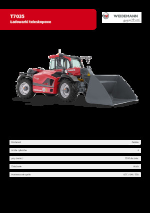 Teleszkópos rakodók Weidemann T7035 