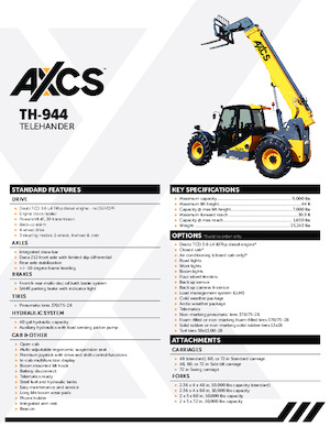 Teleszkópos rakodók AXCS TH-944