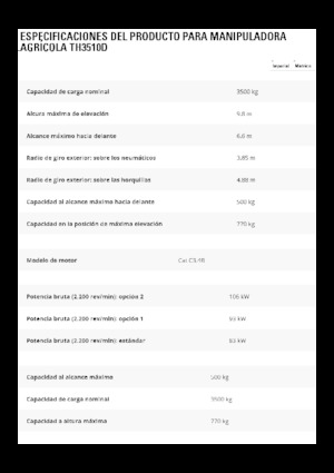 Teleszkópos rakodók Caterpillar TH3510