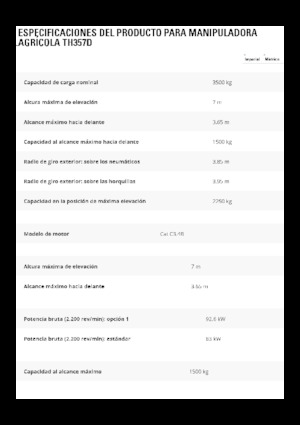 Teleszkópos rakodók Caterpillar TH357D
