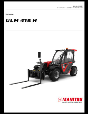 Teleszkópos rakodók Manitou ULM 415 H
