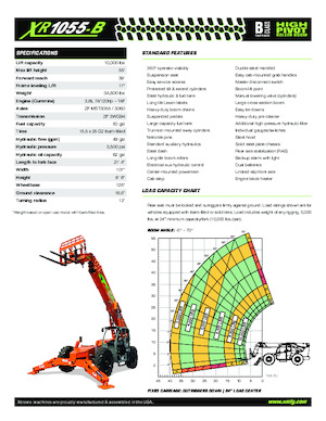 Teleszkópos rakodók Xtreme XR1055-B