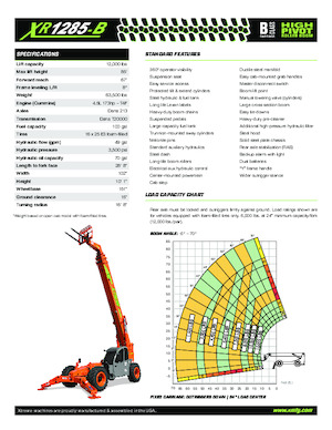 Teleszkópos rakodók Xtreme XR1285-B