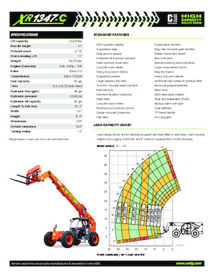Teleszkópos rakodók Xtreme XR1347-C