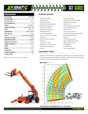 Teleszkópos rakodók Xtreme XR1547-C