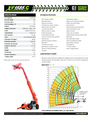 Teleszkópos rakodók Xtreme XR1585-C