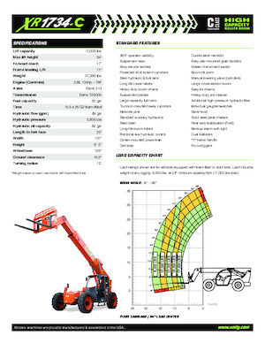 Teleszkópos rakodók Xtreme XR1734-C