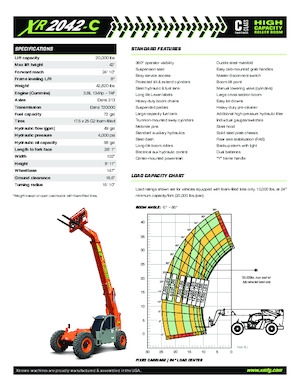 Teleszkópos rakodók Xtreme XR2042-C