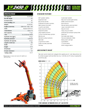 Teleszkópos rakodók Xtreme XR2450-D