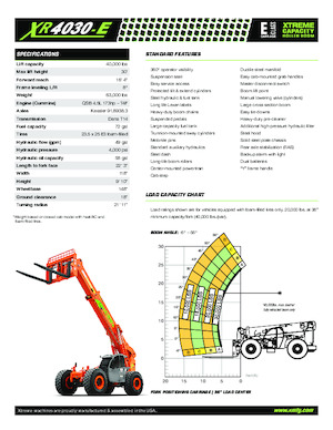 Teleszkópos rakodók Xtreme XR4030-E