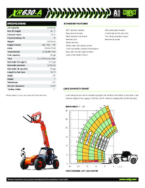 Teleszkópos rakodók Xtreme XR630-A