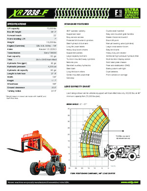 Teleszkópos rakodók Xtreme XR7038-F