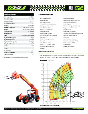 Teleszkópos rakodók Xtreme XR843-B