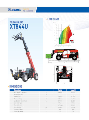 Teleszkópos rakodók XCMG XT844U