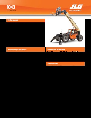 Teleszkópos rakodók JLG 1043