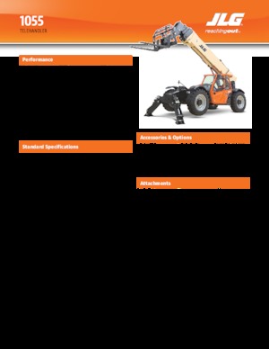 Teleszkópos rakodók JLG 1055