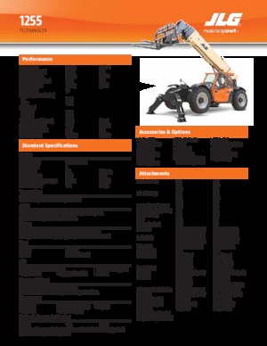 Teleszkópos rakodók JLG 1255