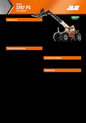 Teleszkópos rakodók JLG 3707 PS