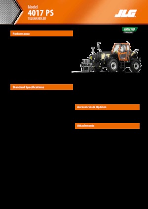 Teleszkópos rakodók JLG 4017 PS