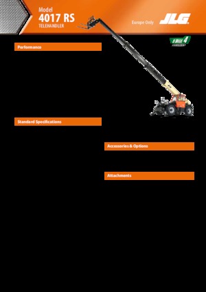 Teleszkópos rakodók JLG 4017 RS