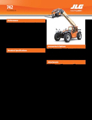 Teleszkópos rakodók JLG 742